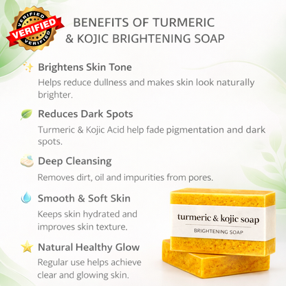 MDY 🔥 Powerful 🌿 Natura Tan Removal Formula —  Turmeric & Kojic Brightening Soap