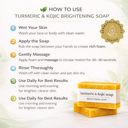 MDY 🔥 Powerful 🌿 Natura Tan Removal Formula —  Turmeric & Kojic Brightening Soap