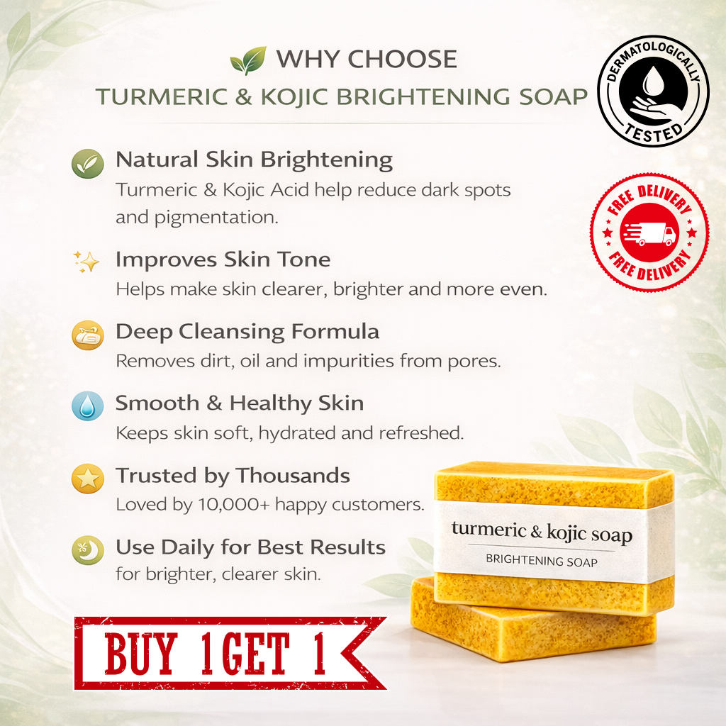 MDY 🔥 Powerful 🌿 Natura Tan Removal Formula —  Turmeric & Kojic Brightening Soap