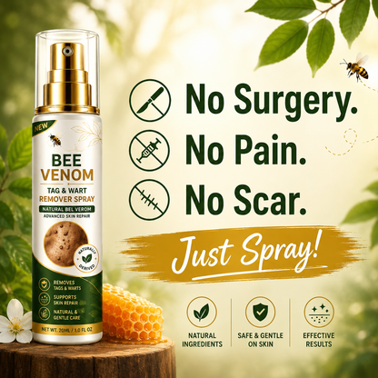 MDY Bee Venom Tag & Wart Remover Spray - Remove Skin Tags & Warts Without Pain – Get Smooth Looking Skin Again