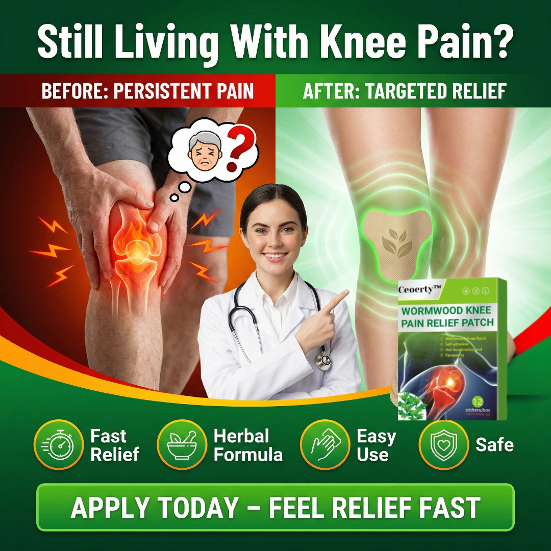 MDY Instant Knee Pain Relief Patch – Herbal Wormwood Formula