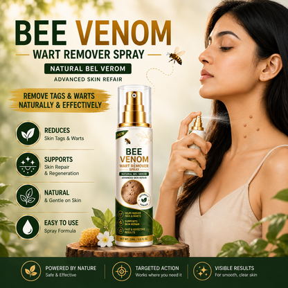 MDY Bee Venom Tag & Wart Remover Spray - Remove Skin Tags & Warts Without Pain – Get Smooth Looking Skin Again
