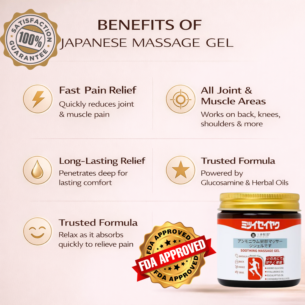SDY 🔥 Powerful Relief for Joint & Muscle Pain — Japanese Massage Gel