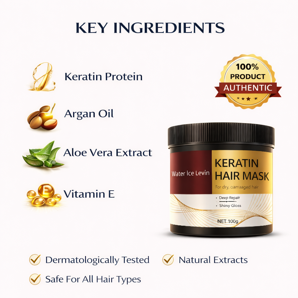 MDY Keratin Repair Hair Mask – Smooth, Frizz-Free & Shiny Hair