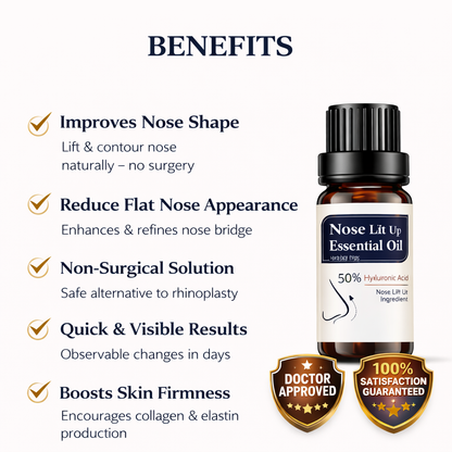 MDY Nose Lift Oil - Worried About Your Nose Shape? Fix It Naturally in Just Few Days ✨