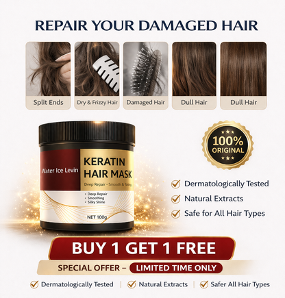 MDY Keratin Repair Hair Mask – Smooth, Frizz-Free & Shiny Hair