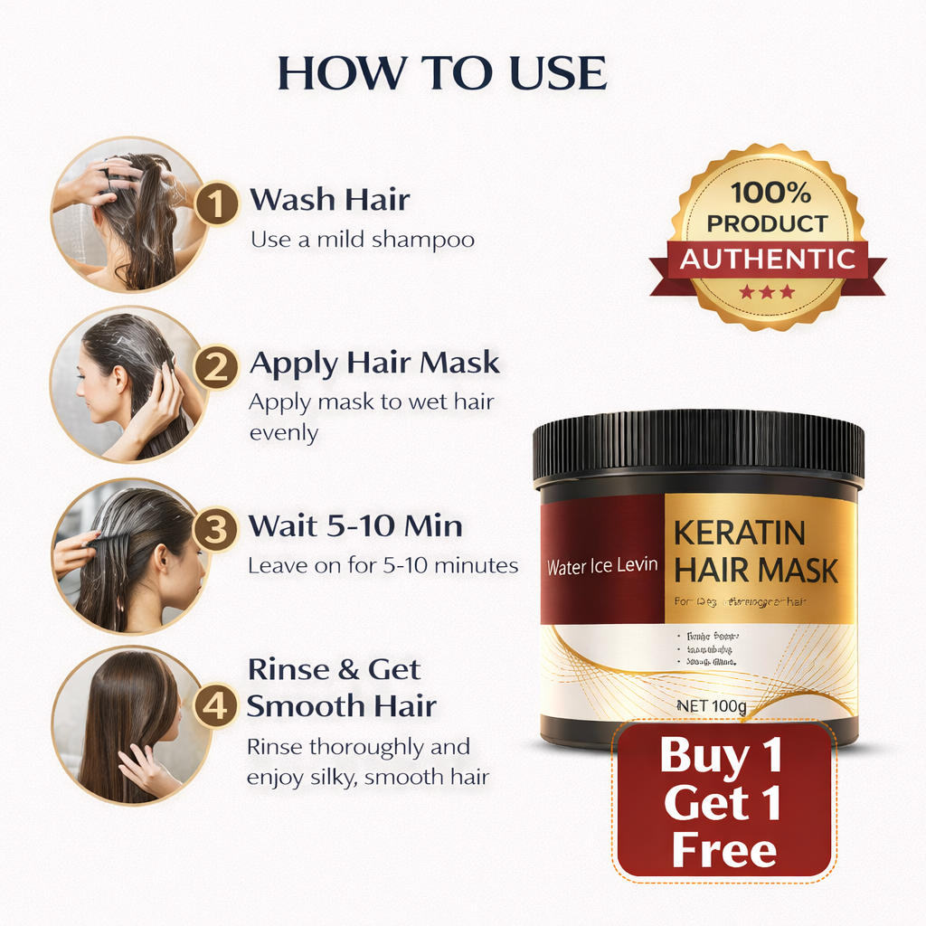 MDY Keratin Repair Hair Mask – Smooth, Frizz-Free & Shiny Hair