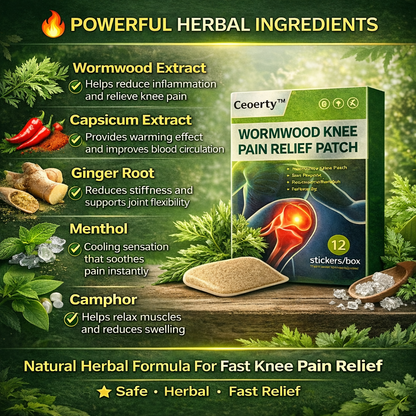 MDY Instant Knee Pain Relief Patch – Herbal Wormwood Formula