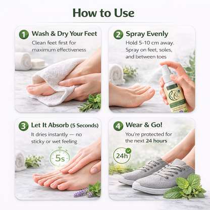 MDY Foot Odor Spray That Eliminates Bad Smell Instantly & Boosts Your Confidence | 24H Fresh Feet Spray 💨
