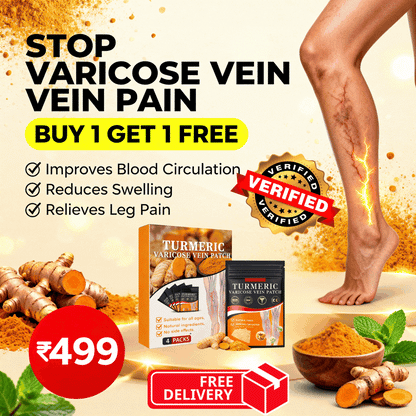 MDY 🦵 Tired of visible veins and leg discomfort ?  Turmeric Varicose Vein Patch Today