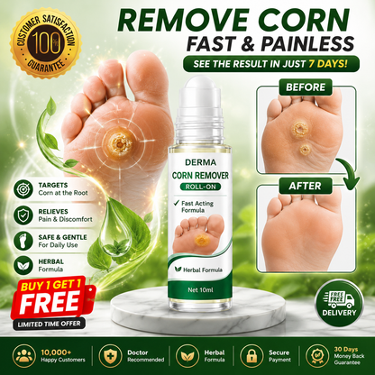 MDY Corn Remover Roll-On – Herbal Roll-On for Hard Corns & Rough Feet | Fast Acting Formula