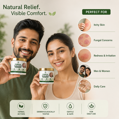 MDY Herbal Care Fungal Relief Cream  Soothing Herbal Relief for Itchy, Irritated Skin