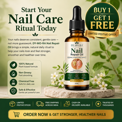 MDY Herbal Nail Repair Oil for Weak, Brittle & Damaged Nails — Trusted Daily Care for Fingernails & Toenails