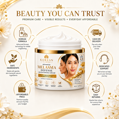 MDY Korean Advanced Melasma Defense Cream — See Visible Brightening in 4–8 Weeks